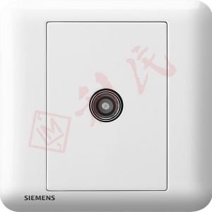 西門子 DELTA®seata 電視插座 (白/銀)