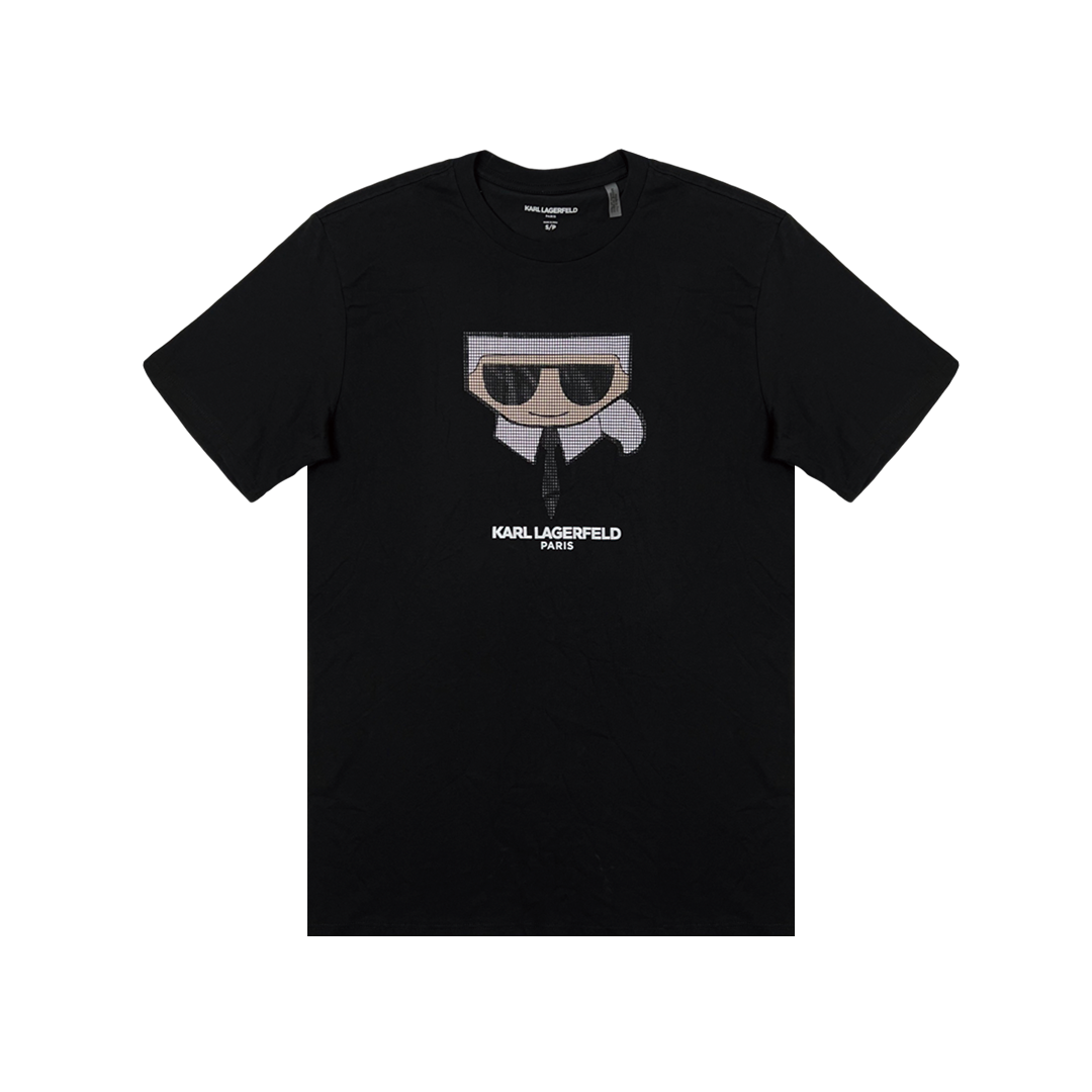 Karl Lagerfeld 立體膠印馬賽克卡爾 短袖T恤 短T