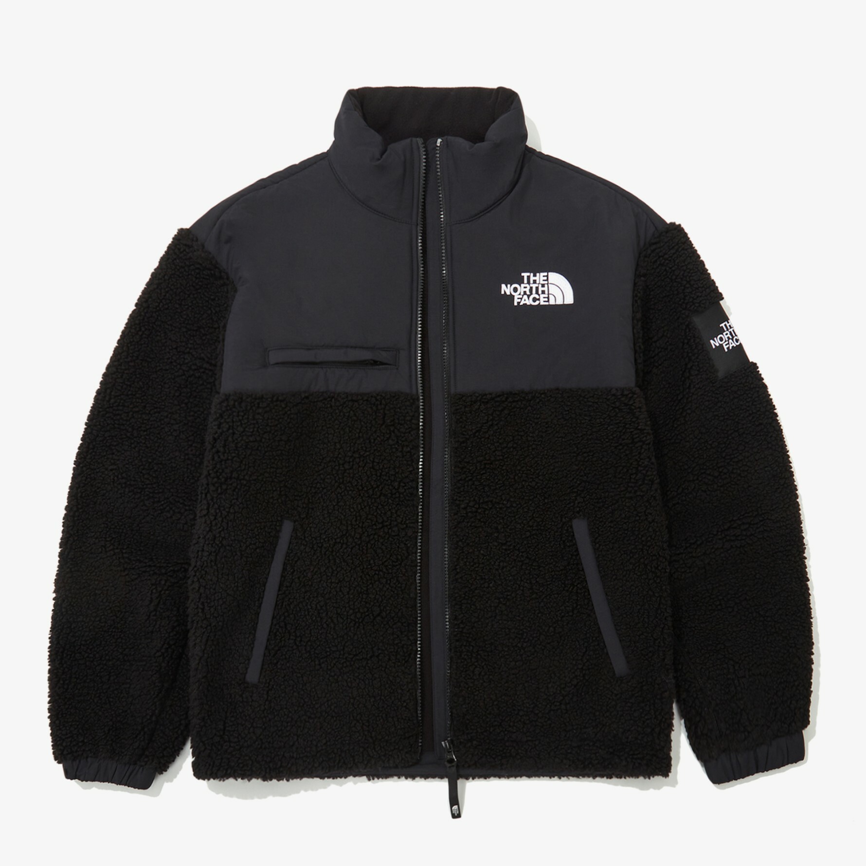 THE NORTH FACE 白標 NEW UTILITY FLEECE 羊毛 外套 黑 NJ4FN52J