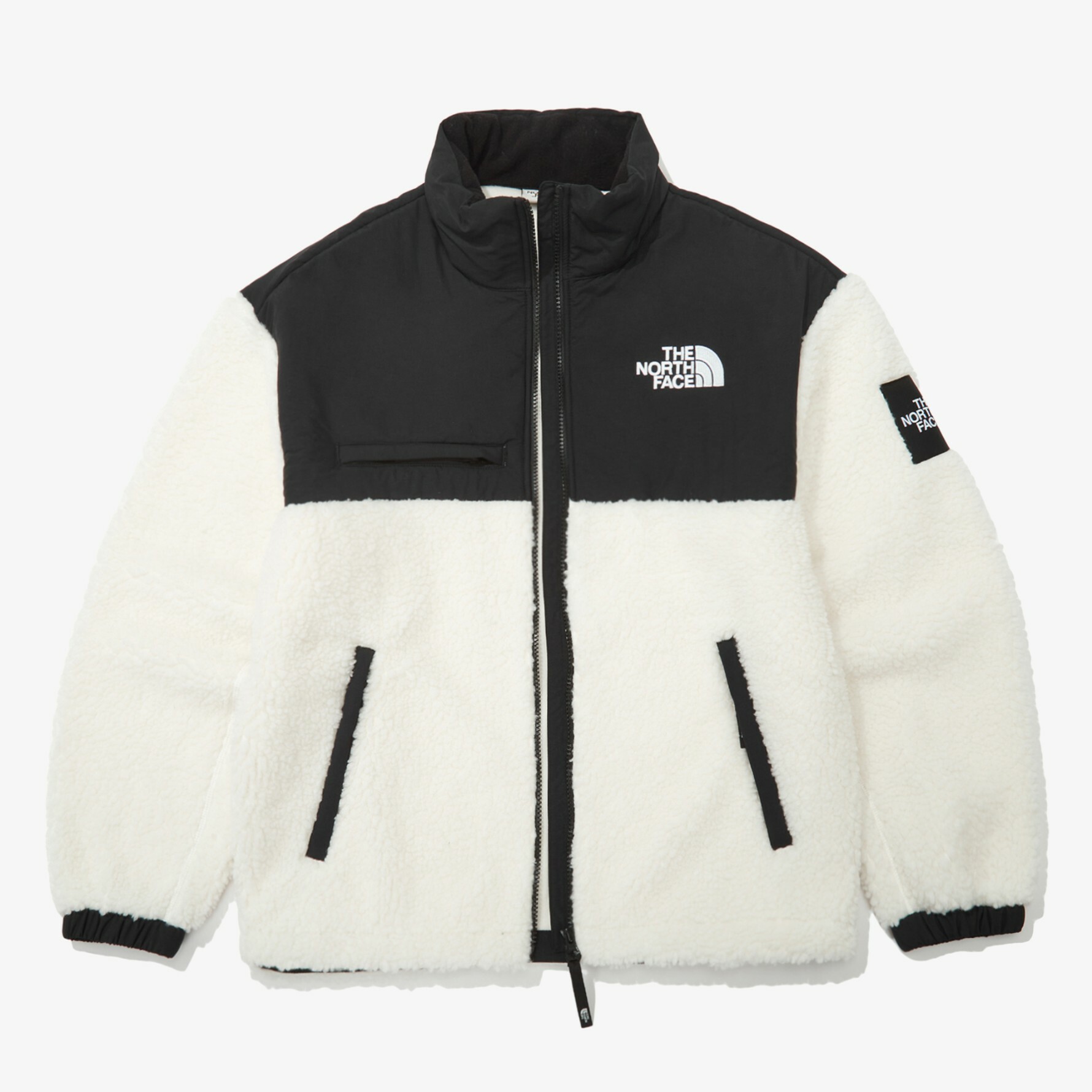 THE NORTH FACE 白標 NEW UTILITY FLEECE 羊毛 外套 白 NJ4FN52K