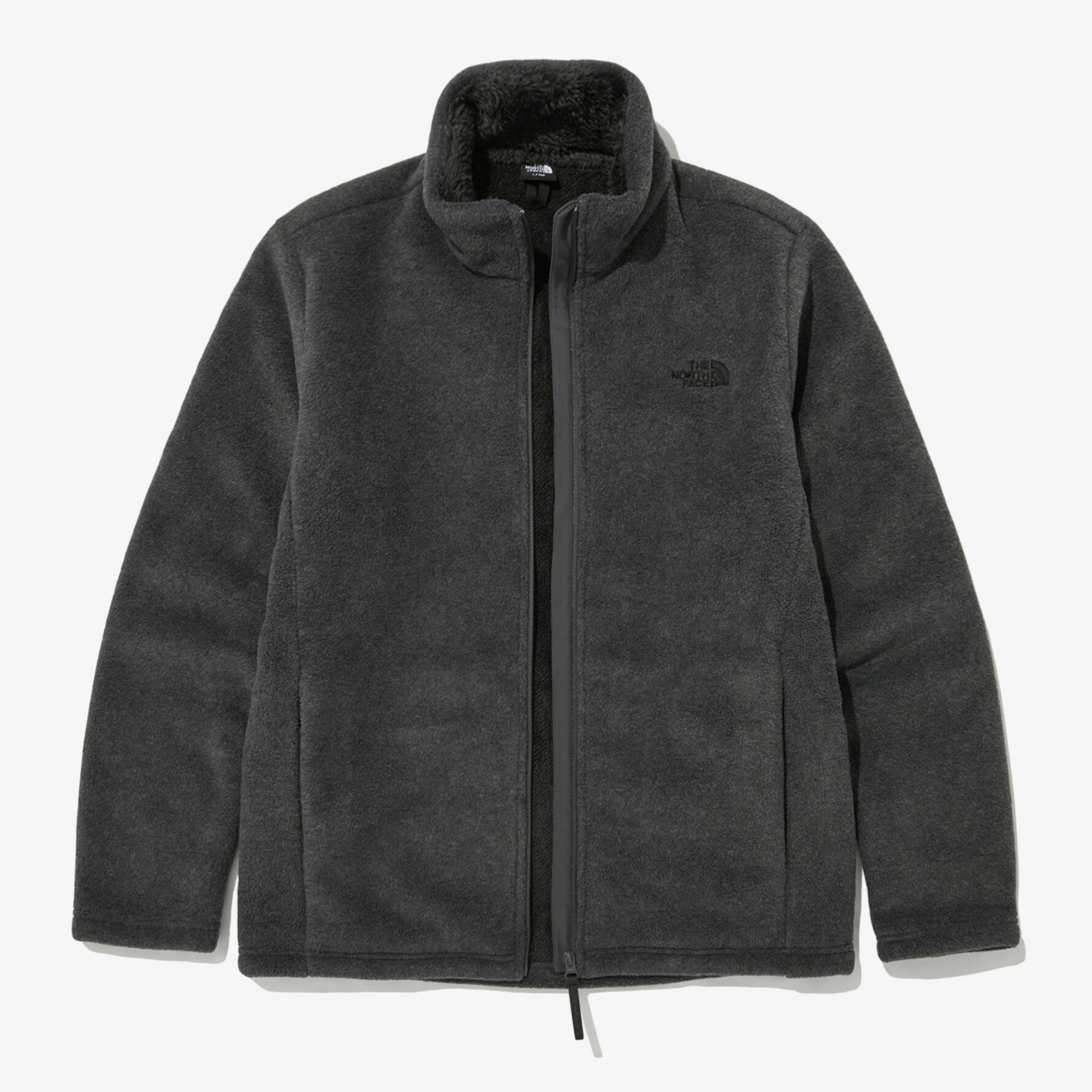 THE NORTH FACE FURRY FLEECE 羊毛 立領 長袖 外套 灰 NJ4FN60B
