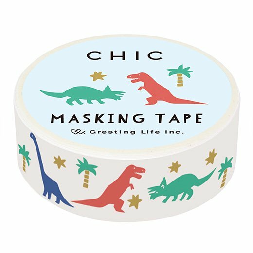 恐龍 和紙膠帶｜日本Greeting Life