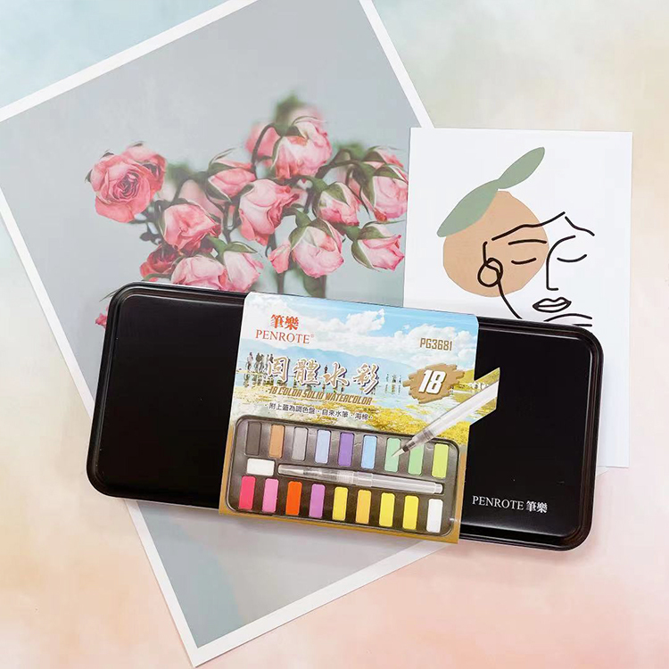 【PENROTE筆樂】固體水彩 (18色/24色/36色 )