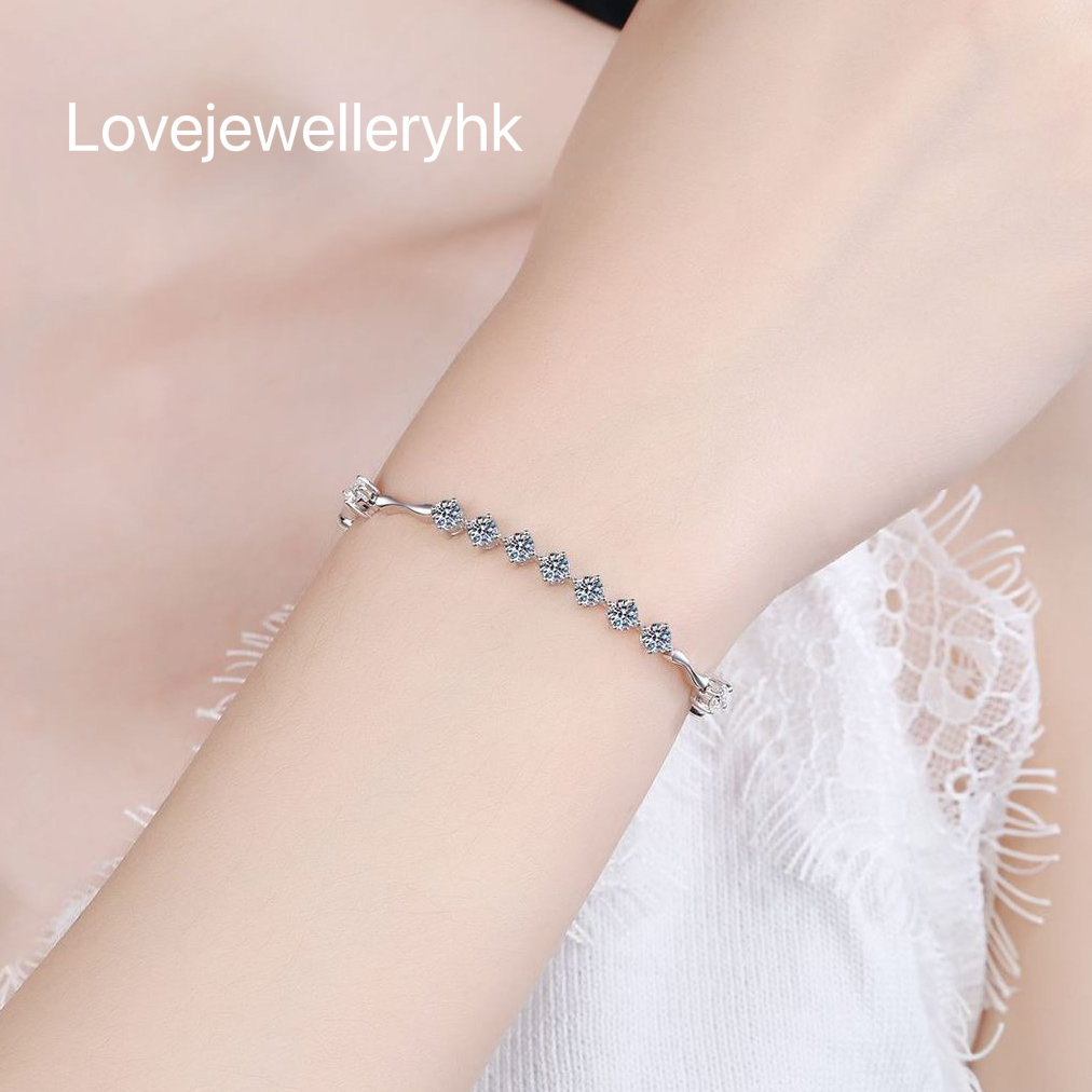 韓風莫桑鑽手鏈   B1.35C012