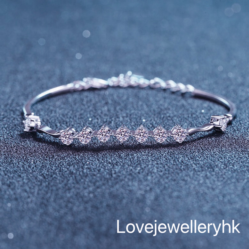 韓風莫桑鑽手鏈   B1.35C012