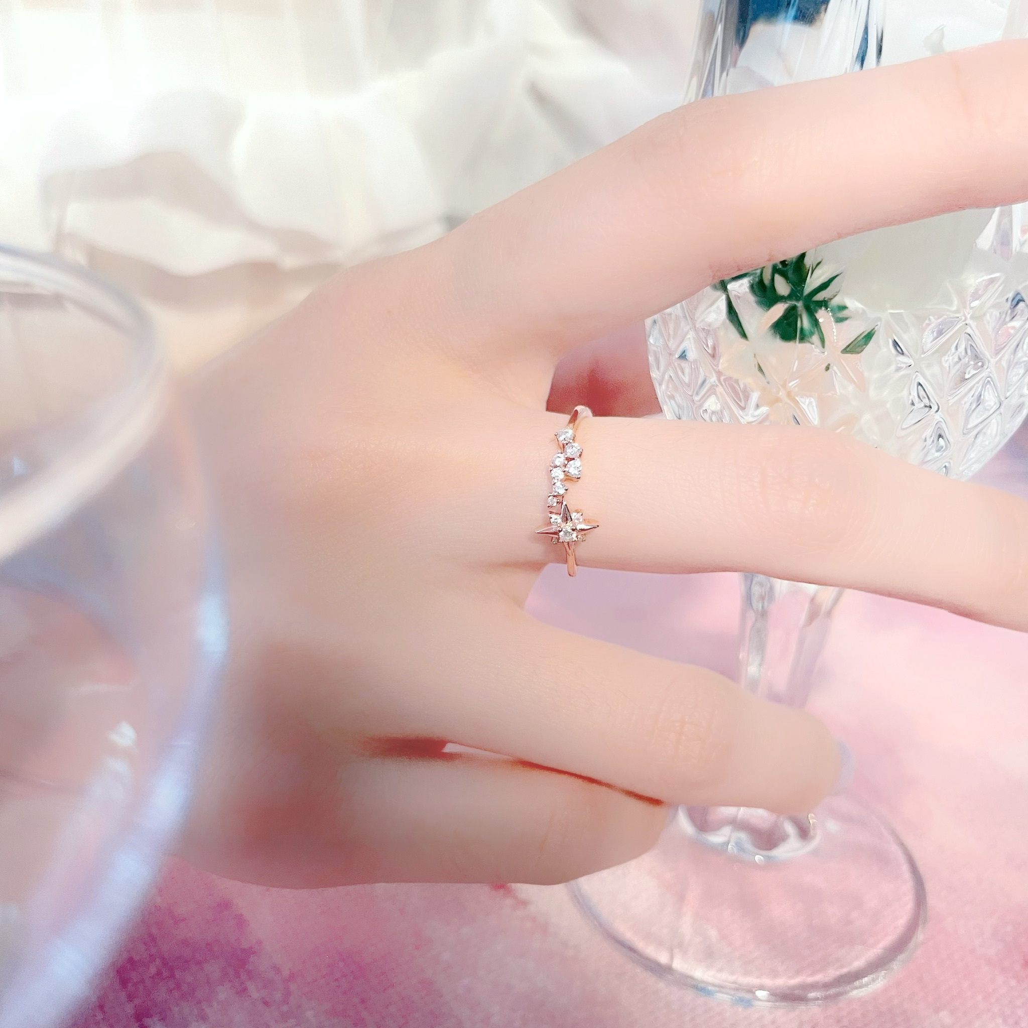 | 925純銀・玫瑰金 | 星辰戒指 | RI0398 |