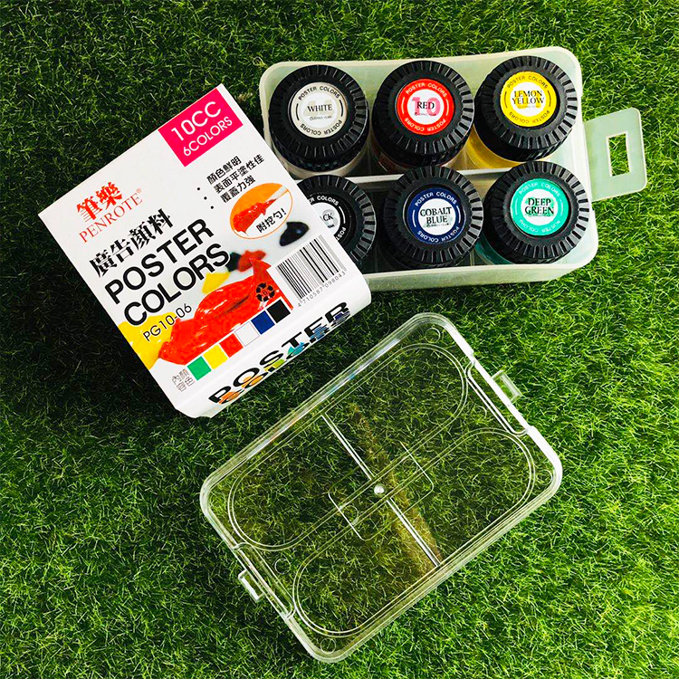 【PENROTE筆樂】6色 廣告顏料 (10cc/瓶)
