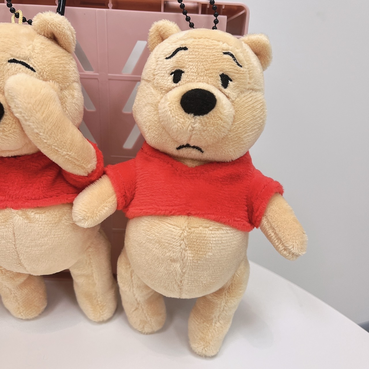 【現貨】日本迪士尼迷因系列維尼吊飾-遮眼睛/尷尬笑/衰臉