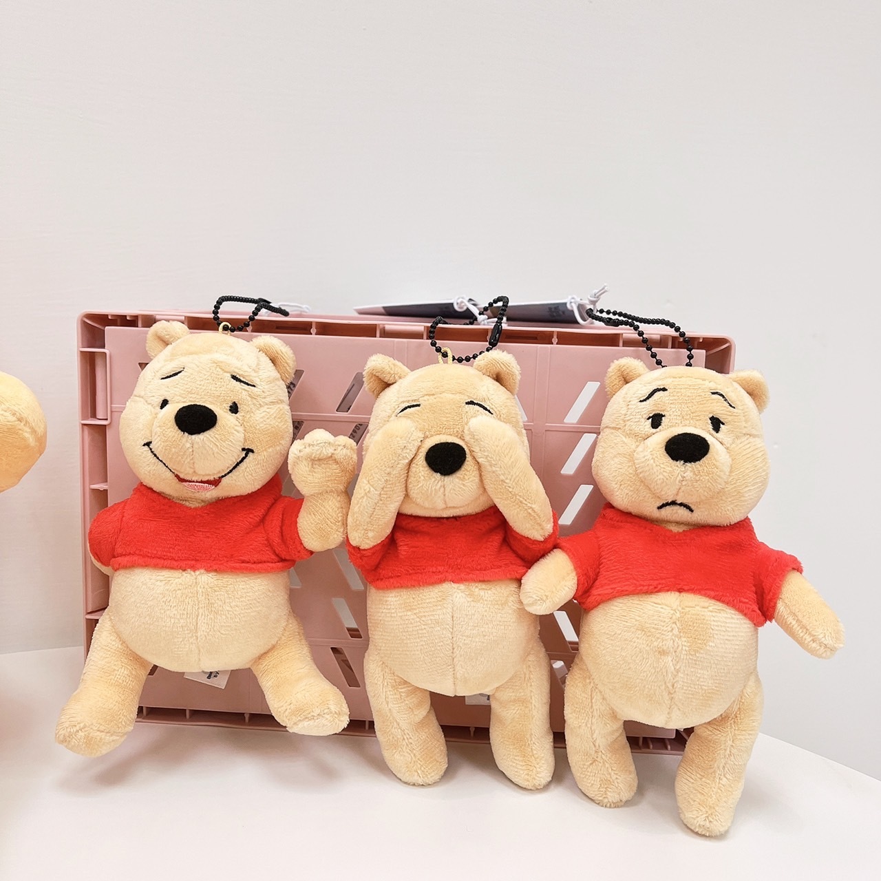 【現貨】日本迪士尼迷因系列維尼吊飾-遮眼睛/尷尬笑/衰臉