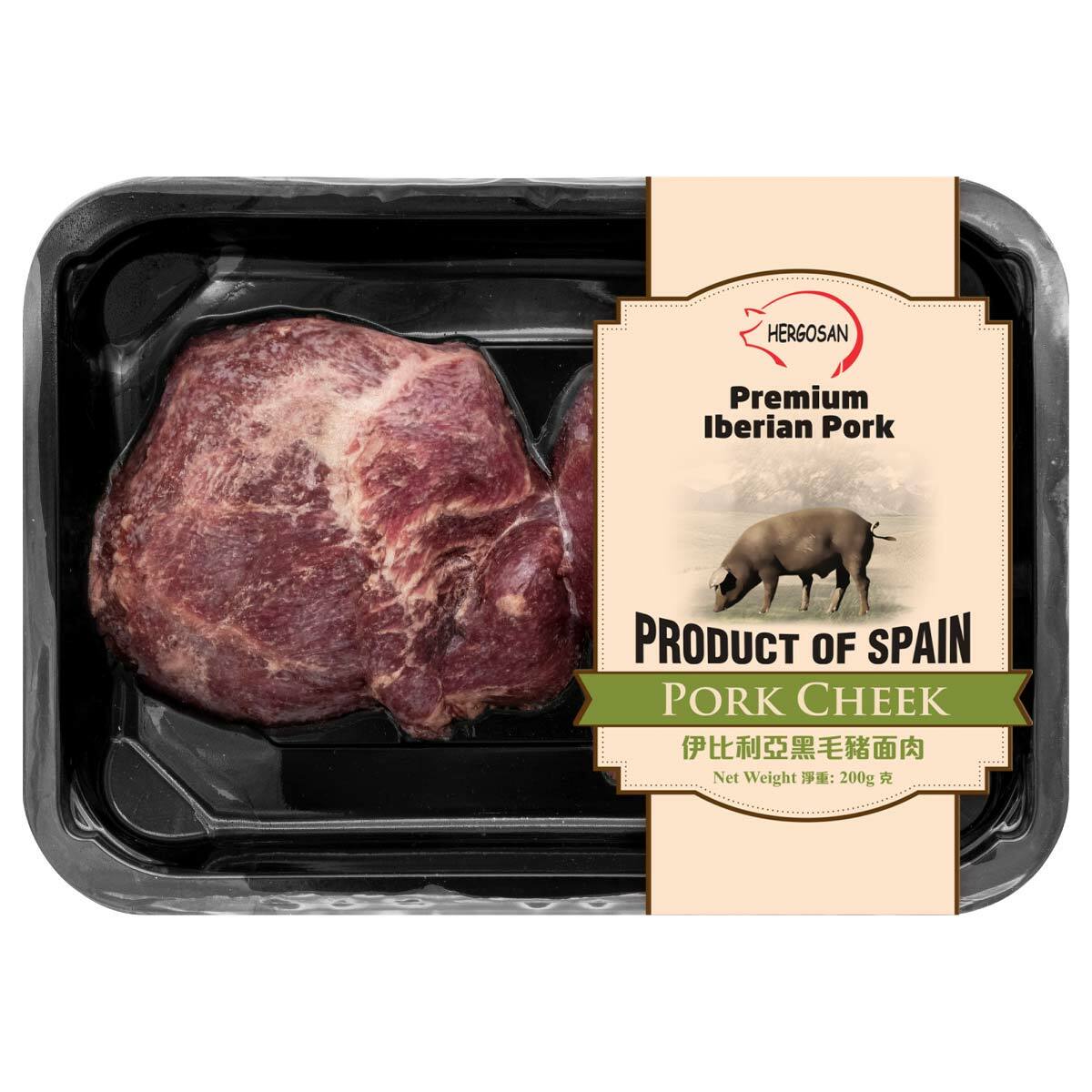 急凍西班牙伊比利亞黑毛豬面肉 200g