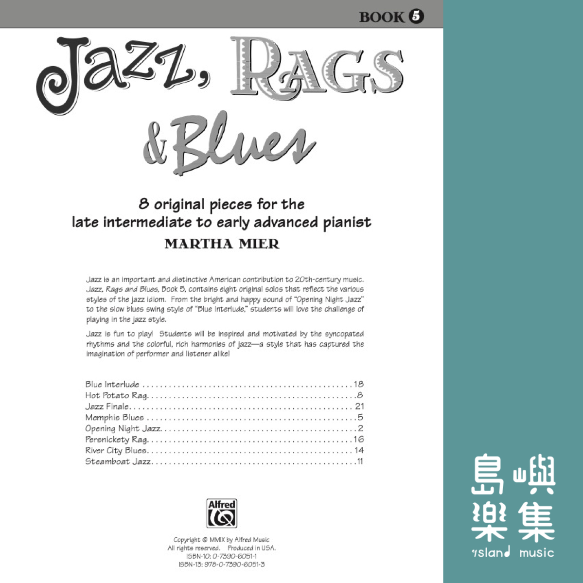 Jazz, Rags & Blues, Book 5