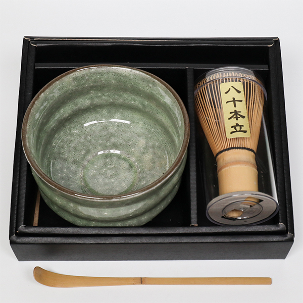 【美濃燒】綠釉 抹茶組