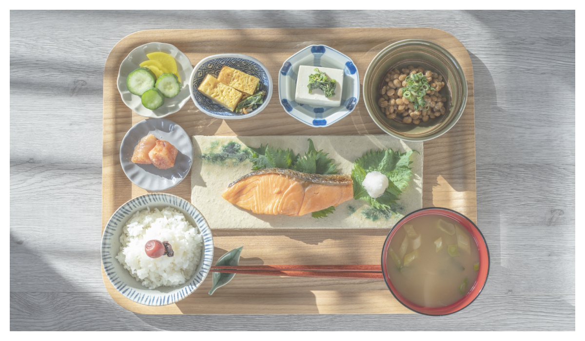 簡單傳統的日式餐點
