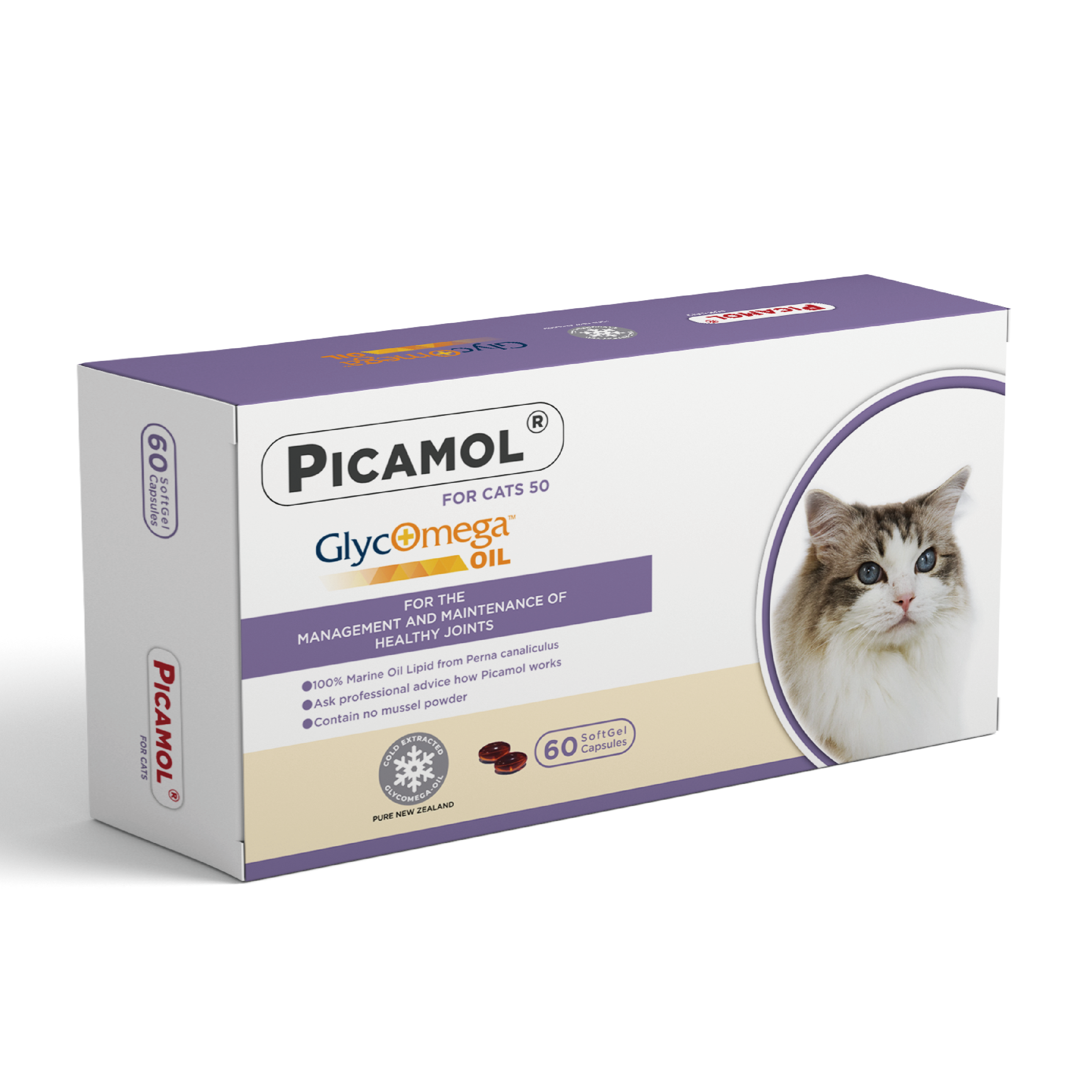 Picamol⎜綠貽脂 貓用 (60粒) (PAL-0455)