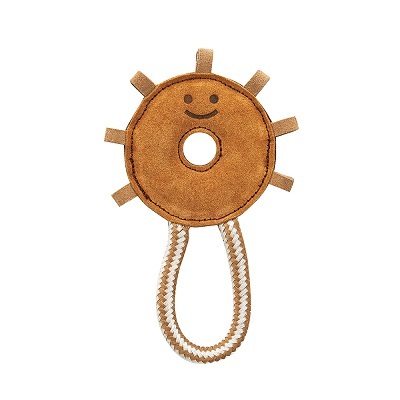 日本直送 GONTA CLUB 狗玩具 牛皮毛毛蟲圈圈