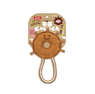 日本直送 GONTA CLUB 狗玩具 牛皮毛毛蟲圈圈