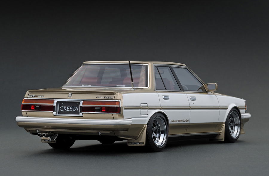 1/18 IG Toyota Cresta (GX71) GT TWIN turbo White/Gold (IG1486)