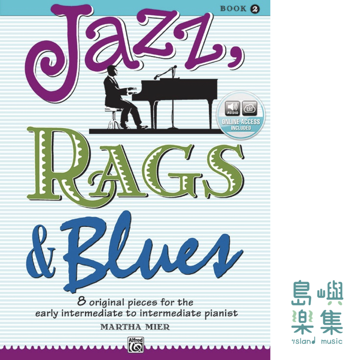 JAZZ RAGS & BLUES 2/PNO/BK&ACODE