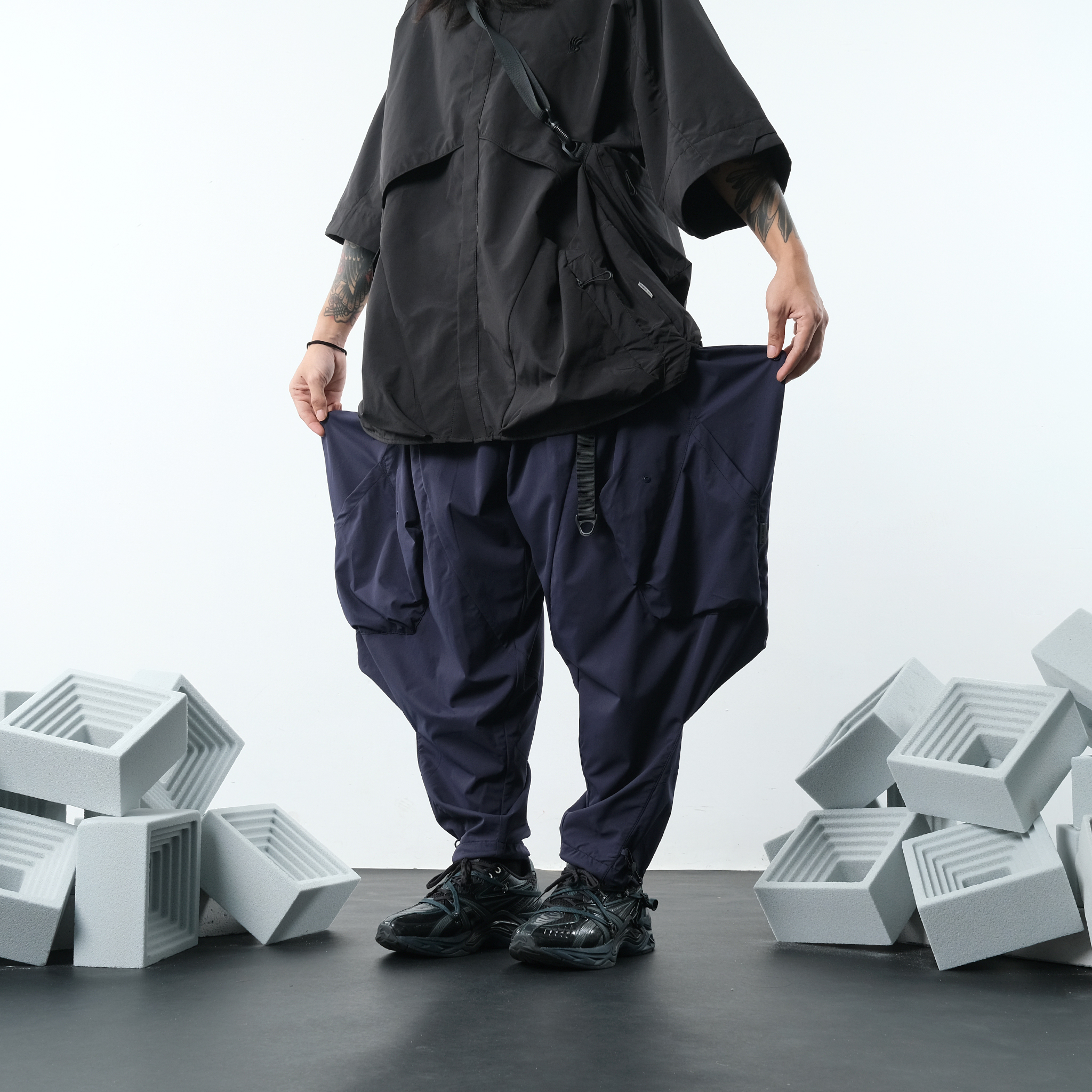 Octogambol Nylon balloon pants - ワークパンツ