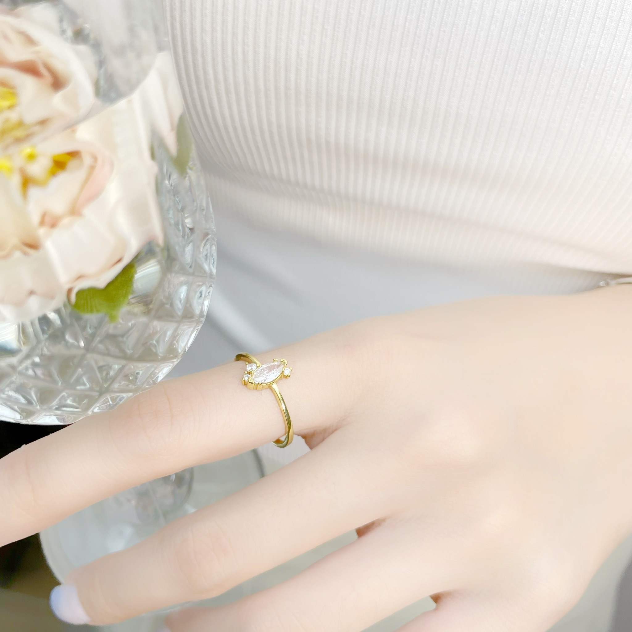 | 925 Silver・Gold | Olive Ring | NE0435 |