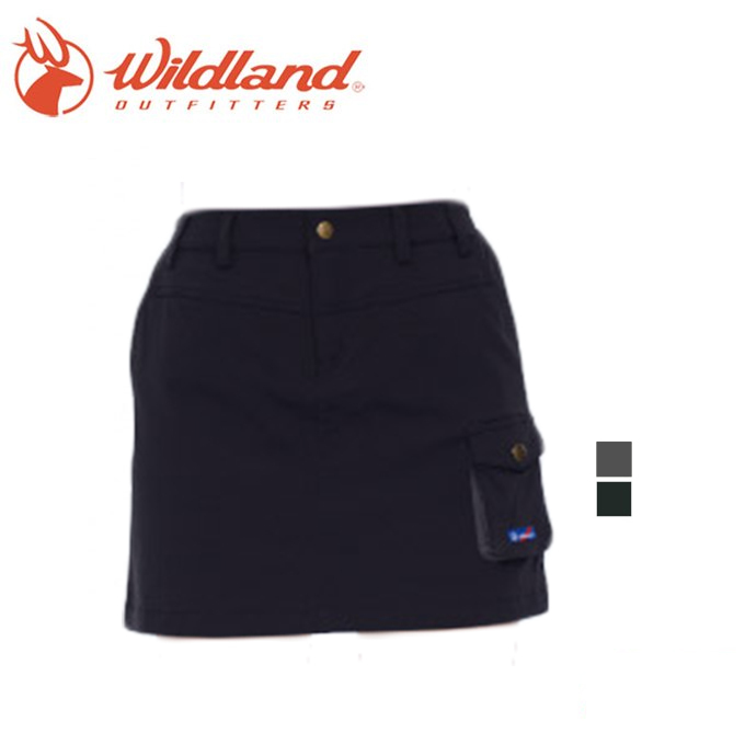 Wildland 荒野 彈性抗UV防潑拼接褲裙 女款 (2色) 登山/露營/出國/休閒/旅遊/健行 20W01361