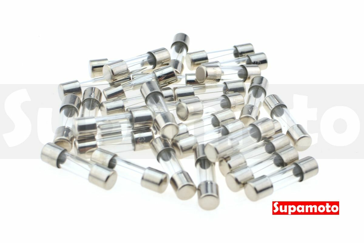 -Supamoto- 玻璃管 5A 保險絲 20mm 管狀 LED 接線 機車 DIY