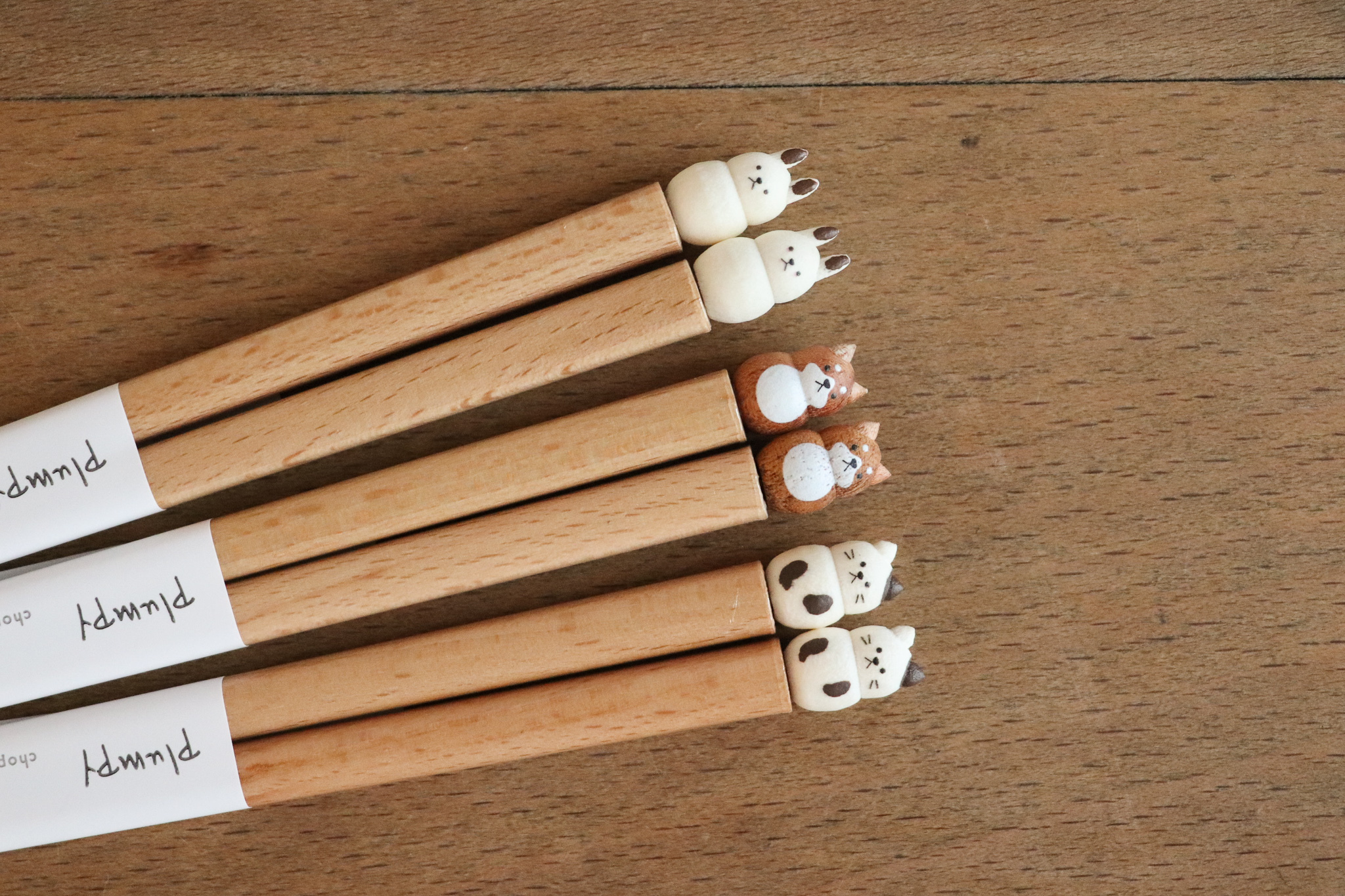 日本 Plumpy 可愛動物 木筷