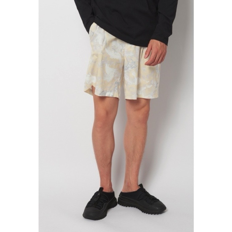 Snow Peak 印花快乾短褲 黃色