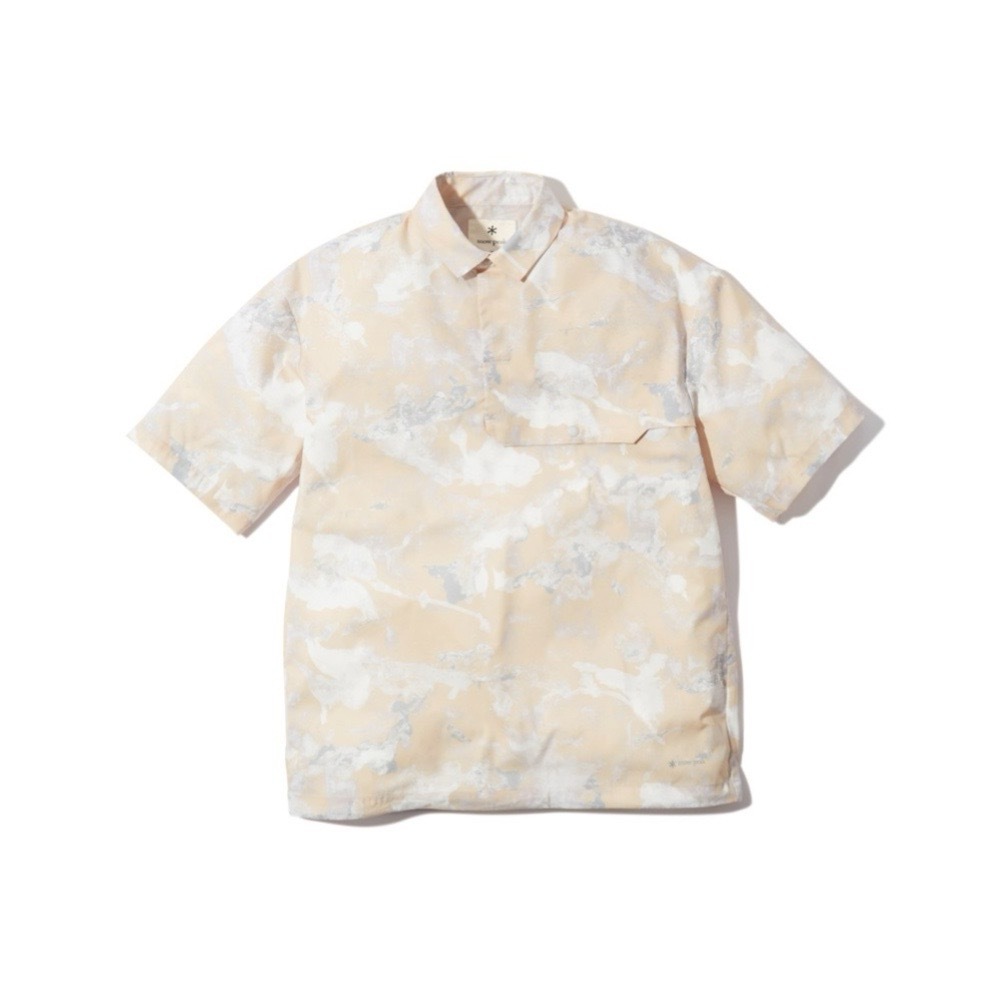 Snow Peak 印花快乾 Polo襯衫 黃色