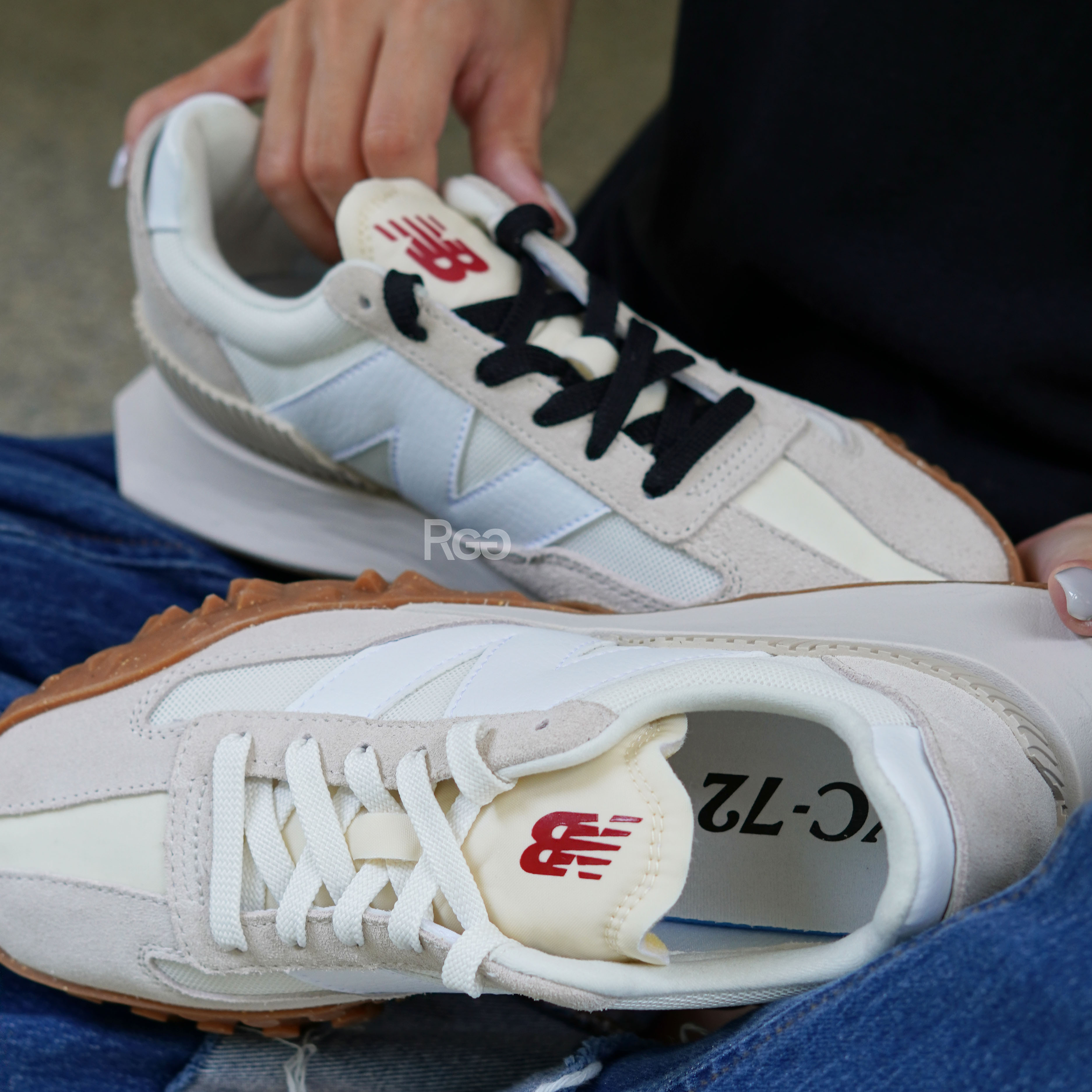 New Balance NB XC-72 餅乾底 白杏色 (UXC72RD)