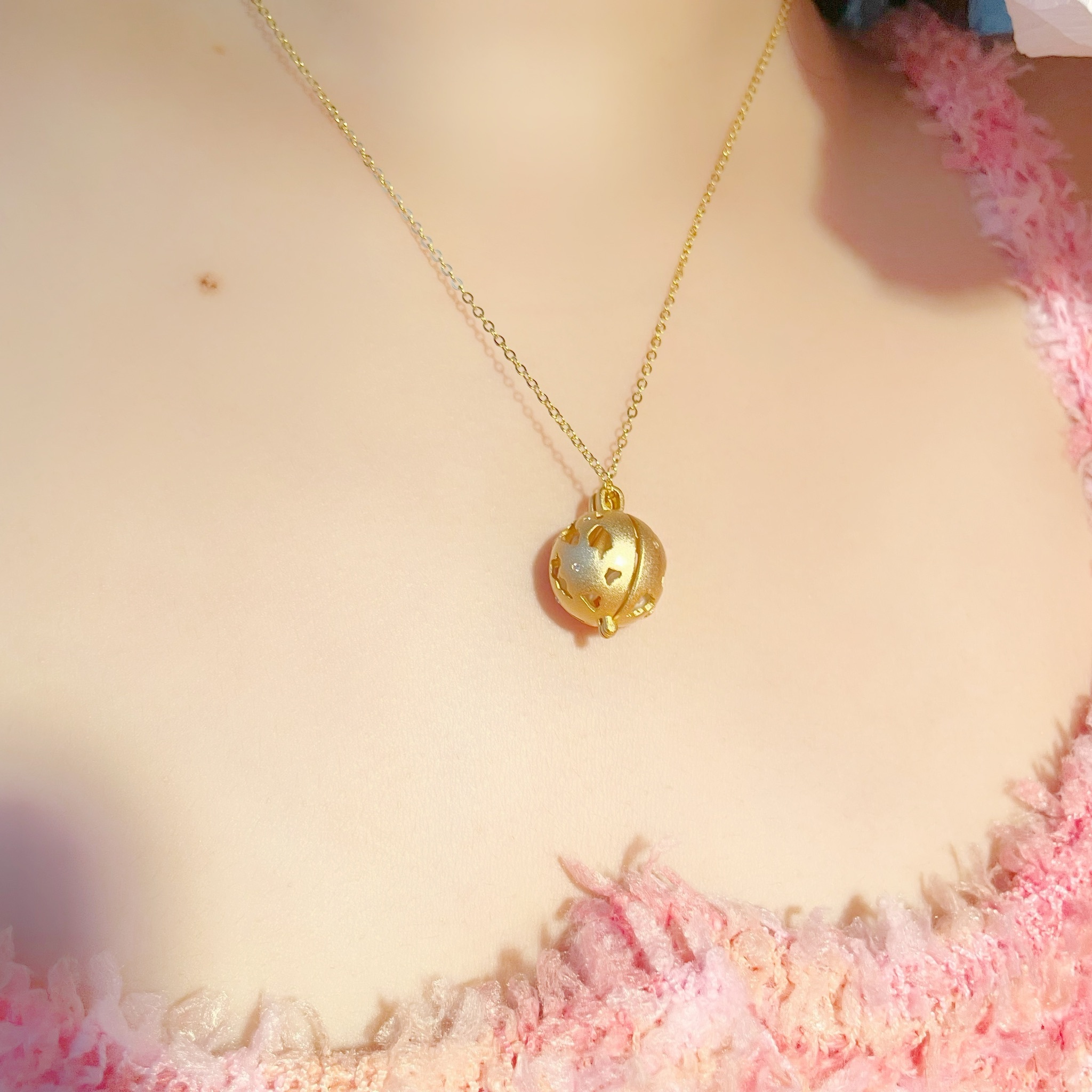 | 925純銀・ 金 | 閃爍星球項鍊 | NE0579 |