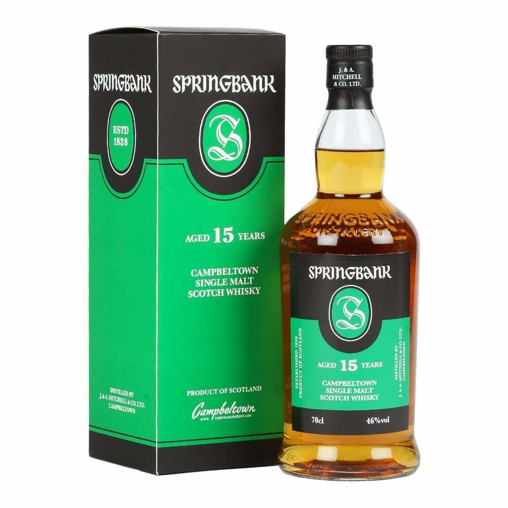 SPRINGBANK 15年 シングルモルトウイスキー 700ml 46% Springbank 15 Year Scotch 700ml - Springbank – BevMo!