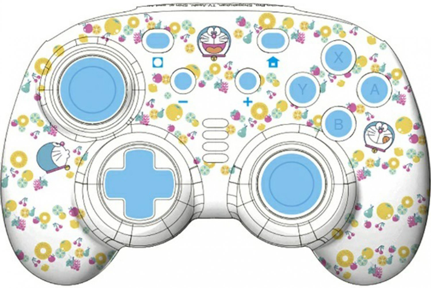 NS CYBER Gadget 無線迷你控制器 哆啦A夢 水果圖騰