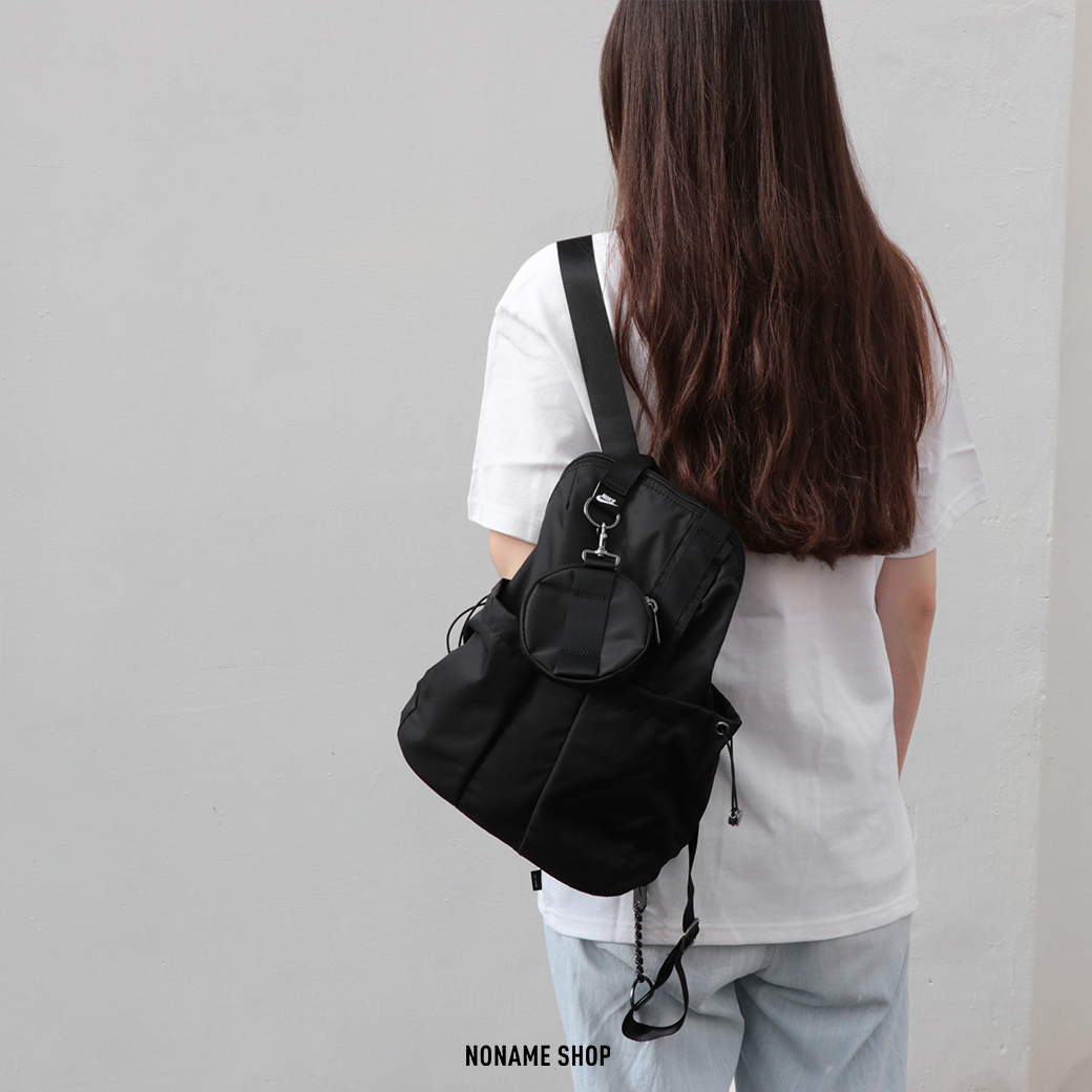 NIKE NSW 防潑水 尼龍 後背包 小後背包  黑