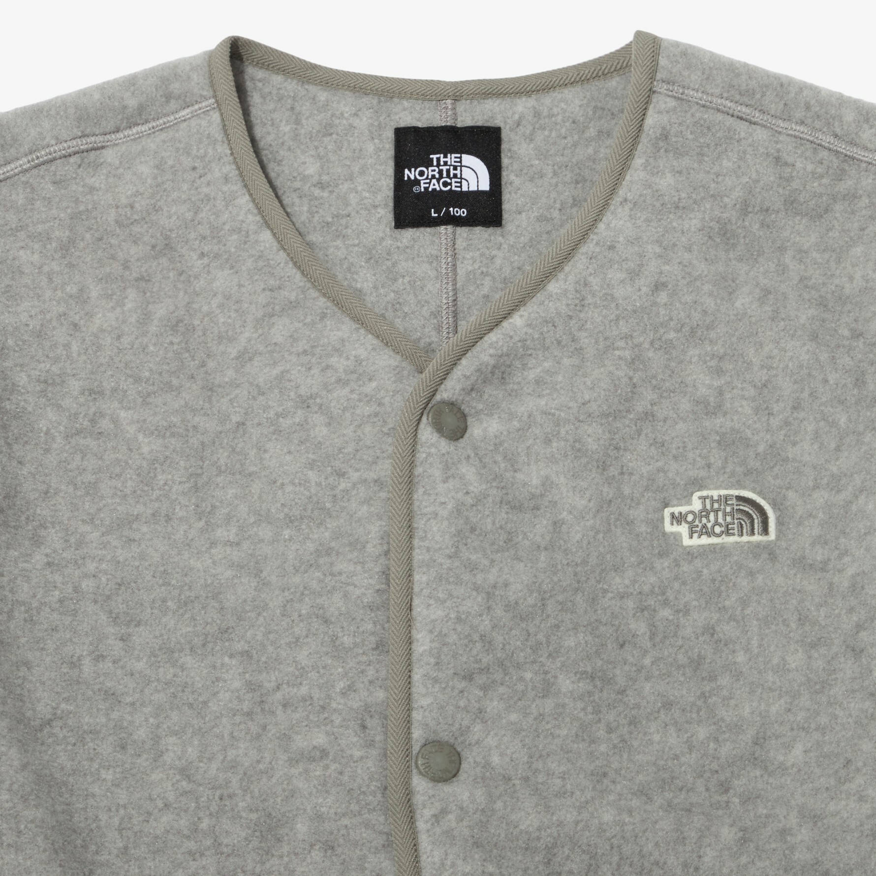 THE NORTH FACE ACAMPO EX CARDIGAN 長袖開襟羊毛衫灰NJ5JN63A