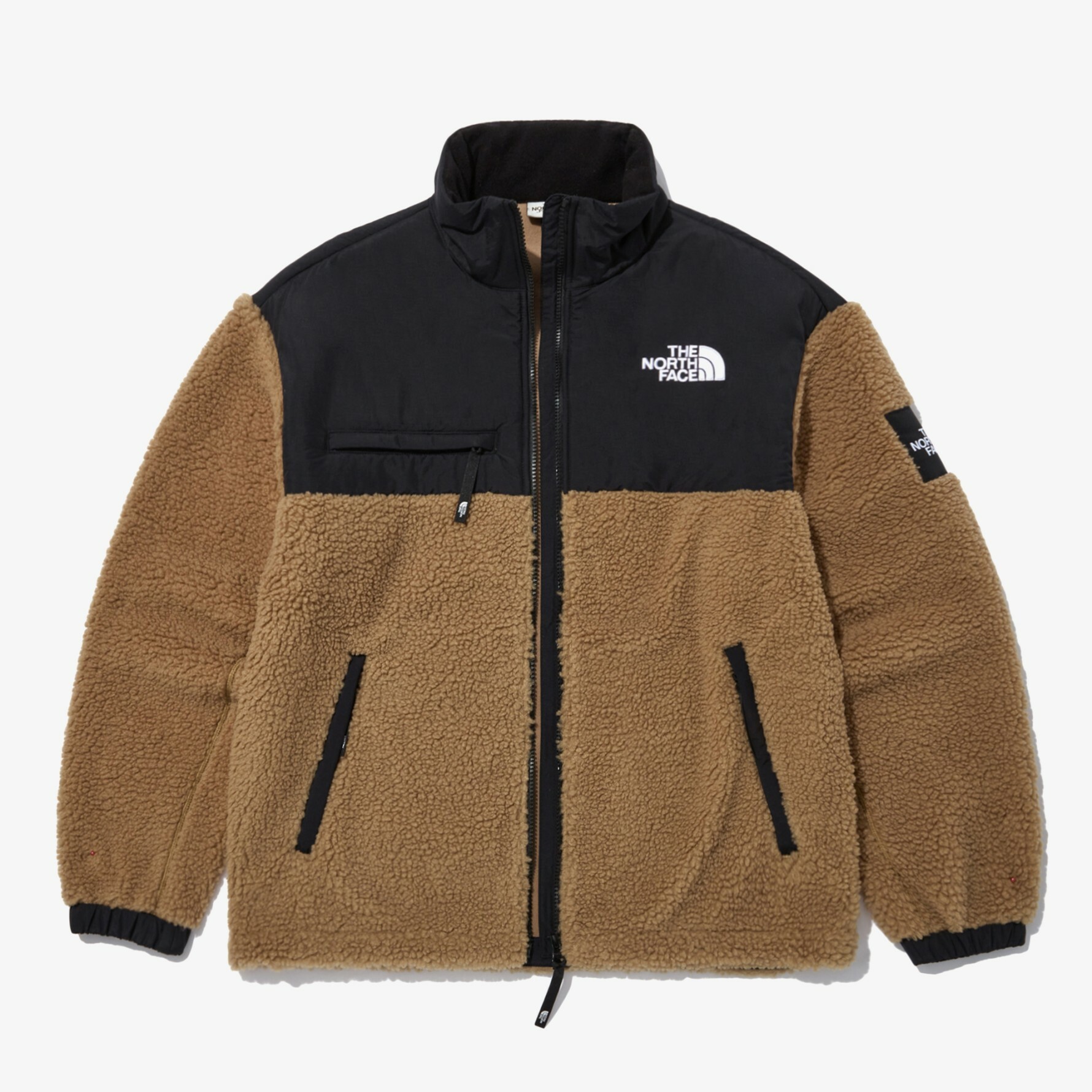THE NORTH FACE 白標 NEW UTILITY FLEECE 羊毛 外套 咖啡 NJ4FN52L