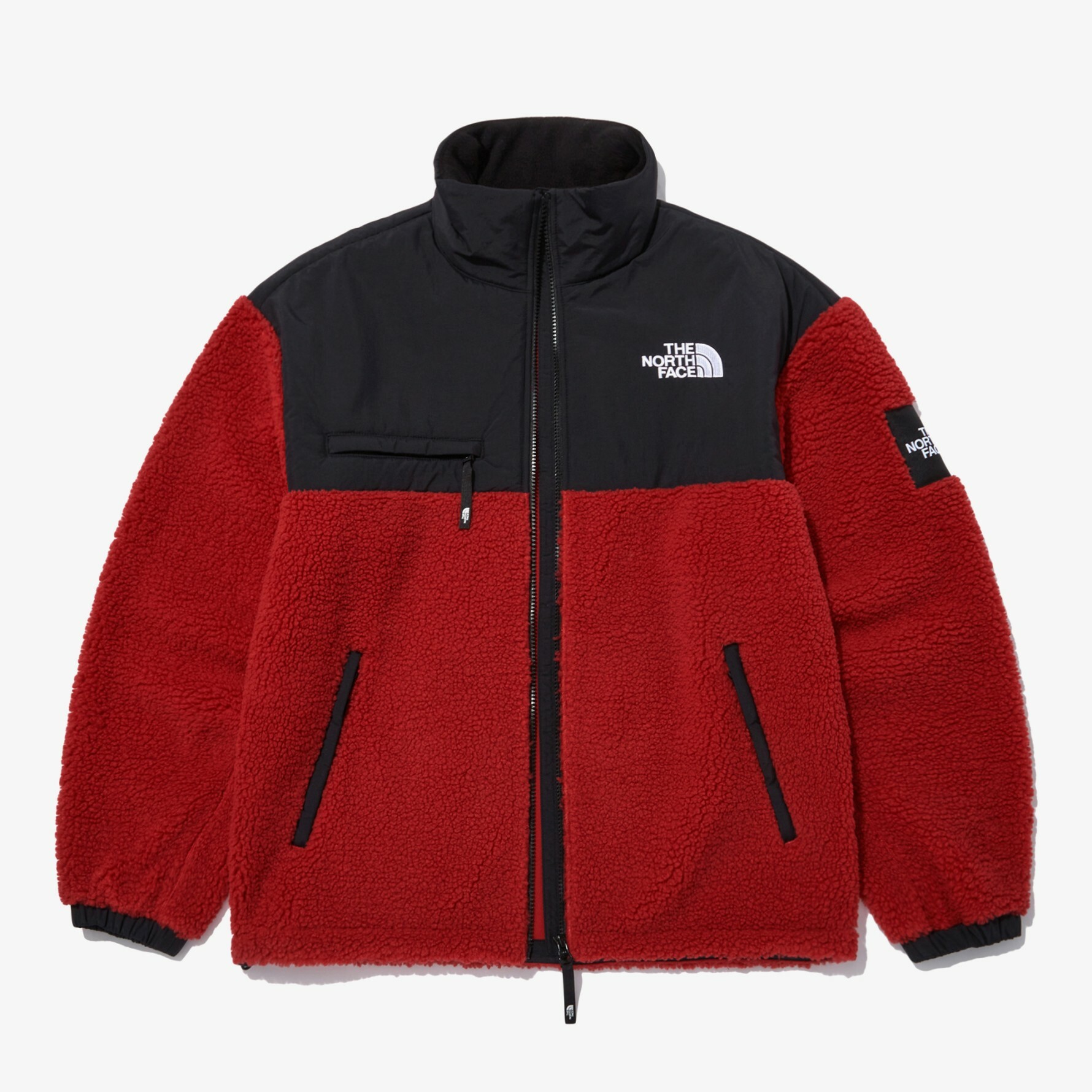 THE NORTH FACE 白標 NEW UTILITY FLEECE 羊毛 外套 紅 NJ4FN52M