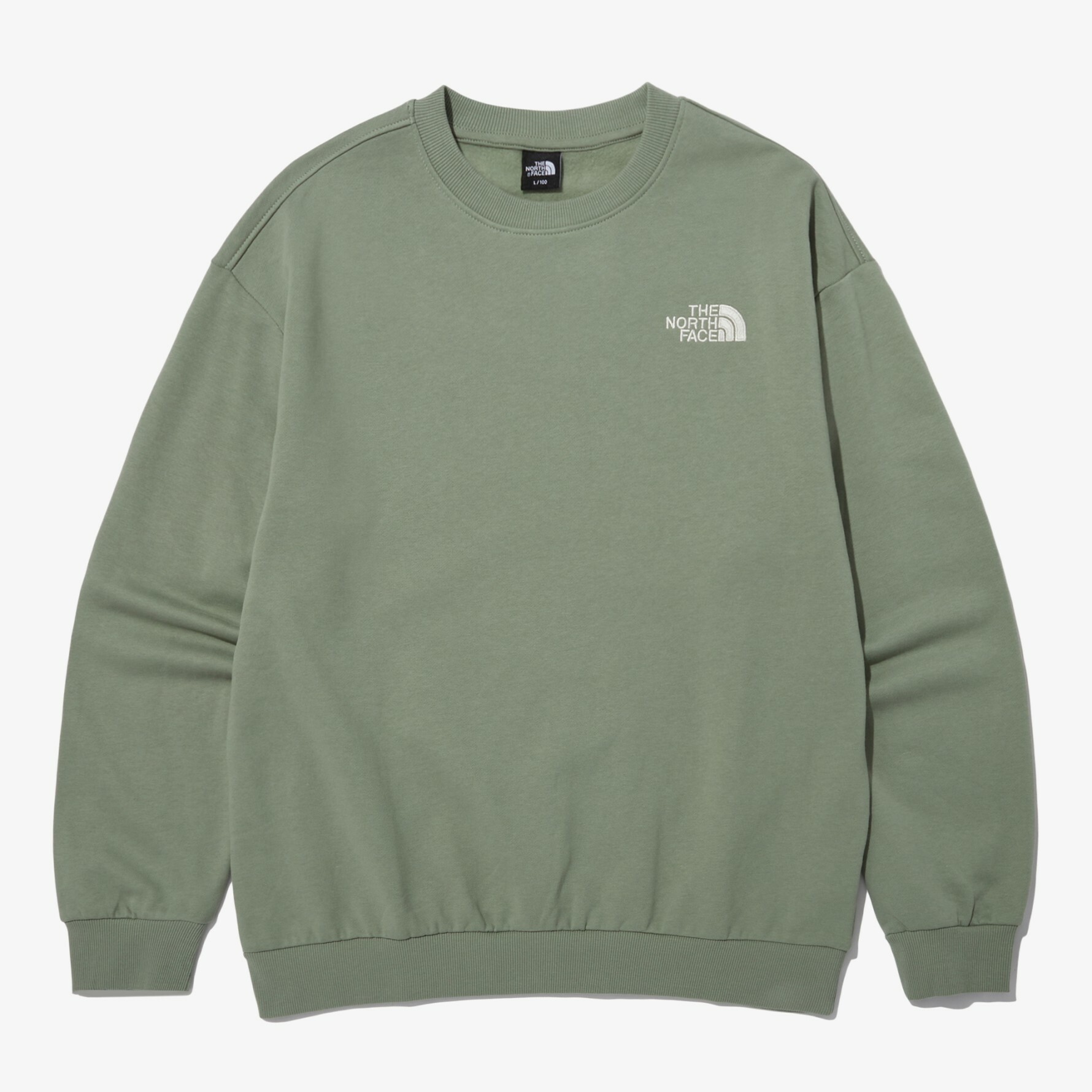 THE NORTH FACE COTTON BASIC EX 長袖 衛衣 大學T 綠 NM5MN91C