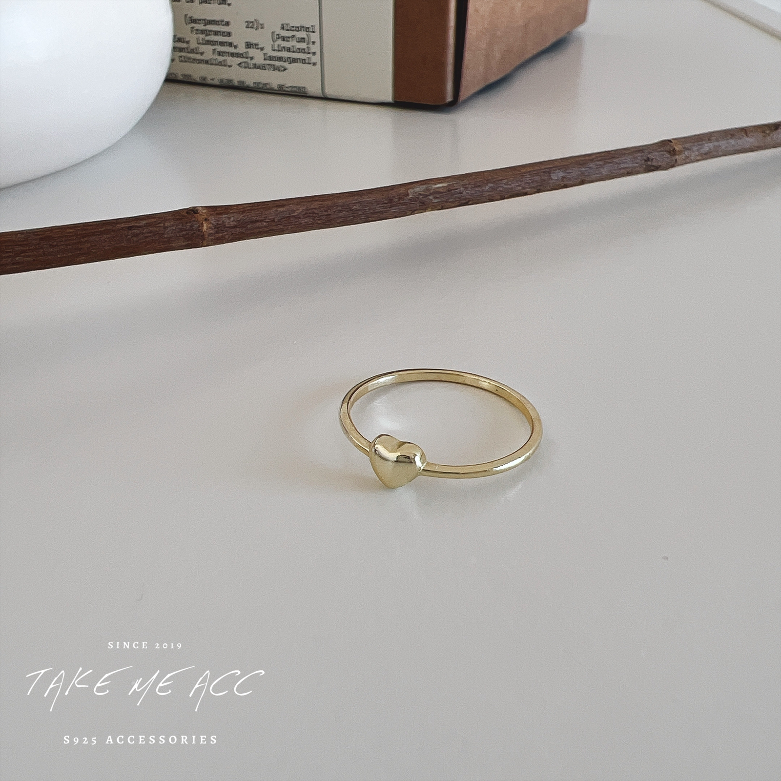 一顆星×交叉豆豆×並排愛心 ｜純銀戒指