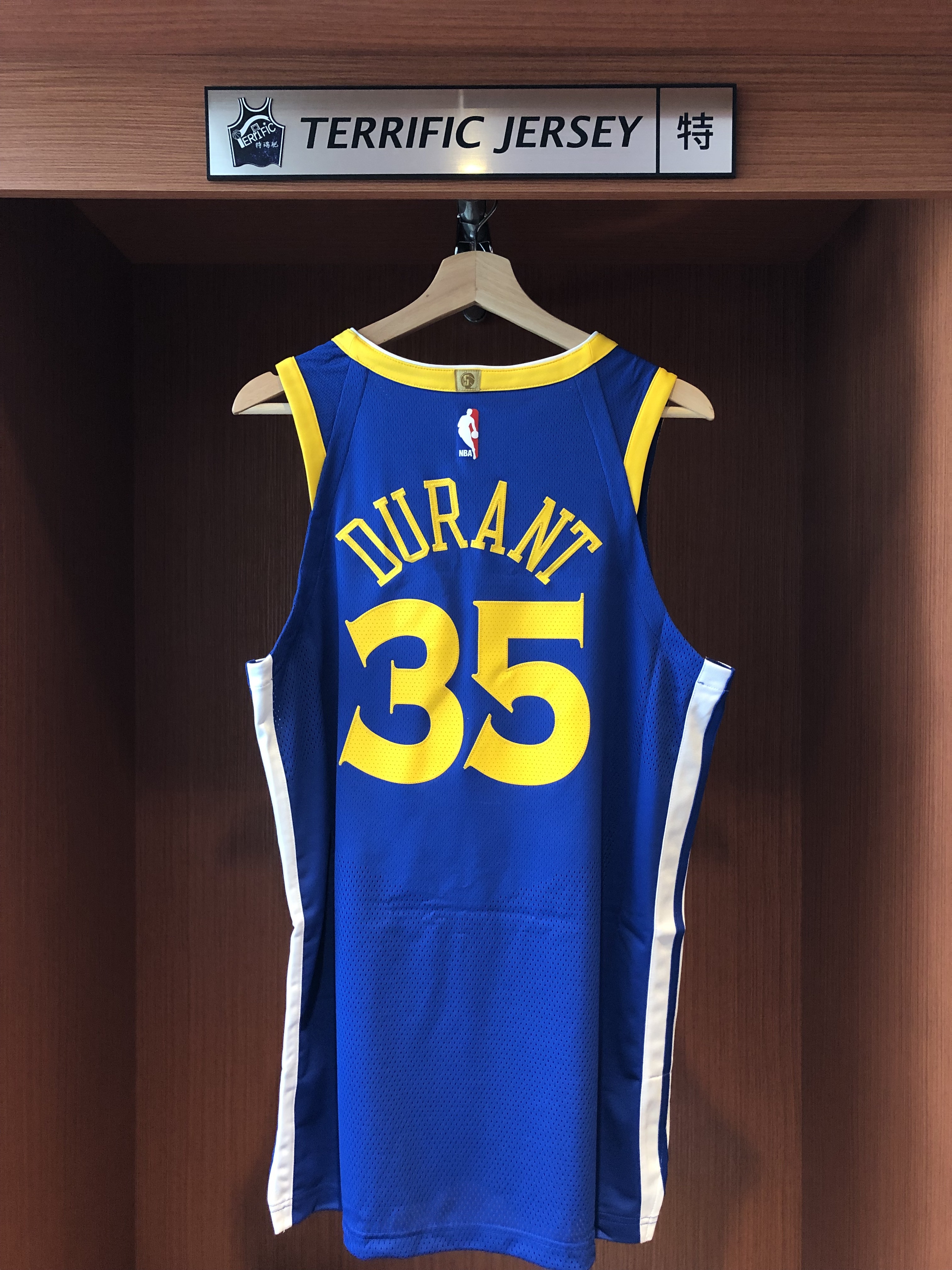 NBA球衣 Kevin Durant 金州勇士藍 Icon Nike Authentic 球員版 電繡 全新