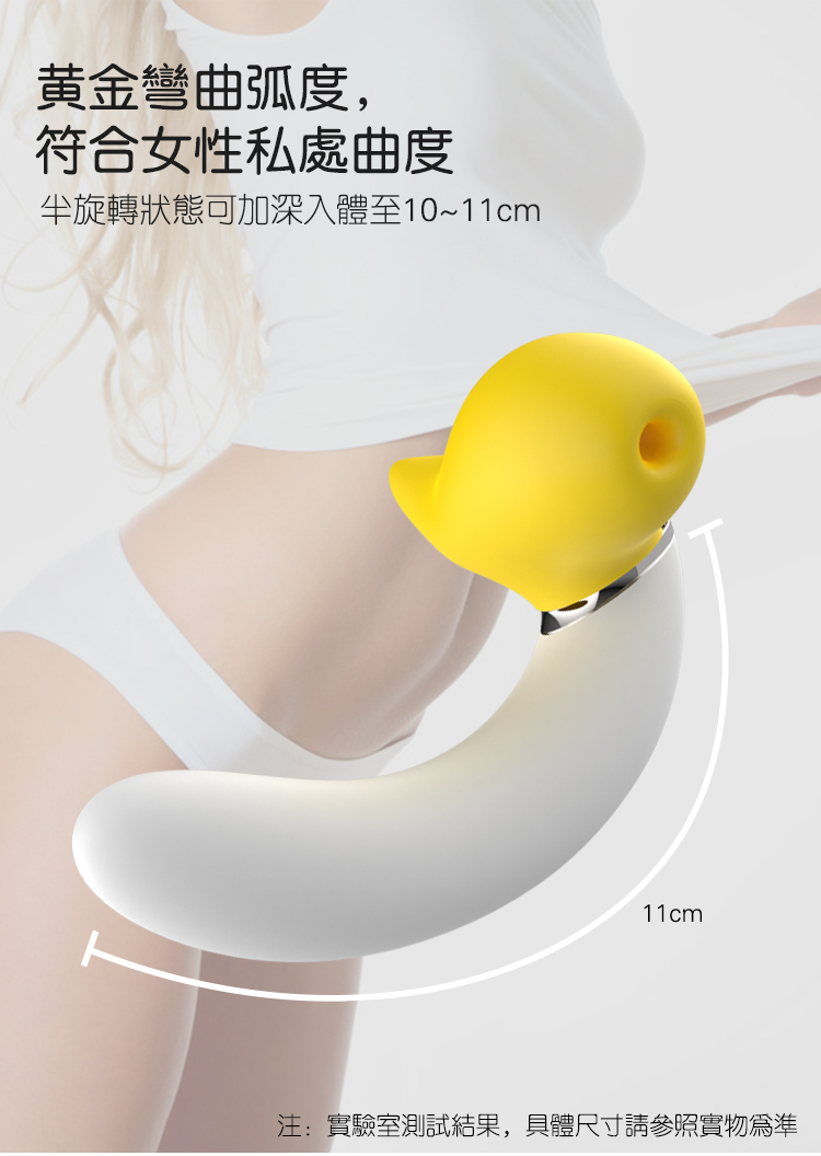 歪歪馬 旋轉蕉蕉 吸啜震動兩用棒