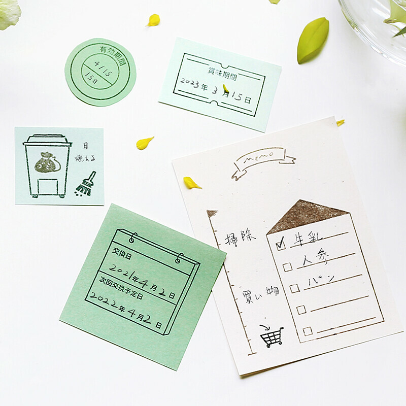 家事紀錄  +Clear Stamp 透明印章組 ｜日本BGM