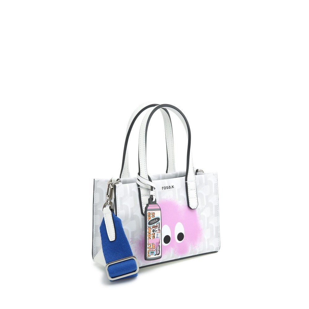rosa.K CABAS ROSE MONSTER TOTE WHITE_XS RTVSBV773WH