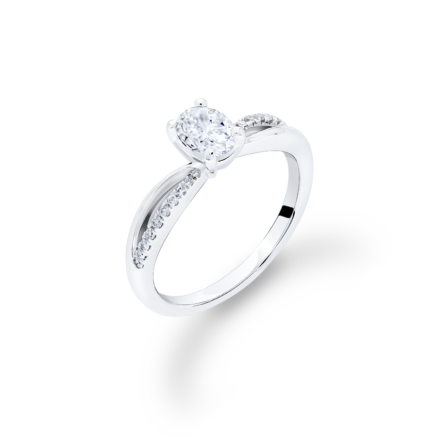 向星光許願 — GIA50分橢圓形鑽戒