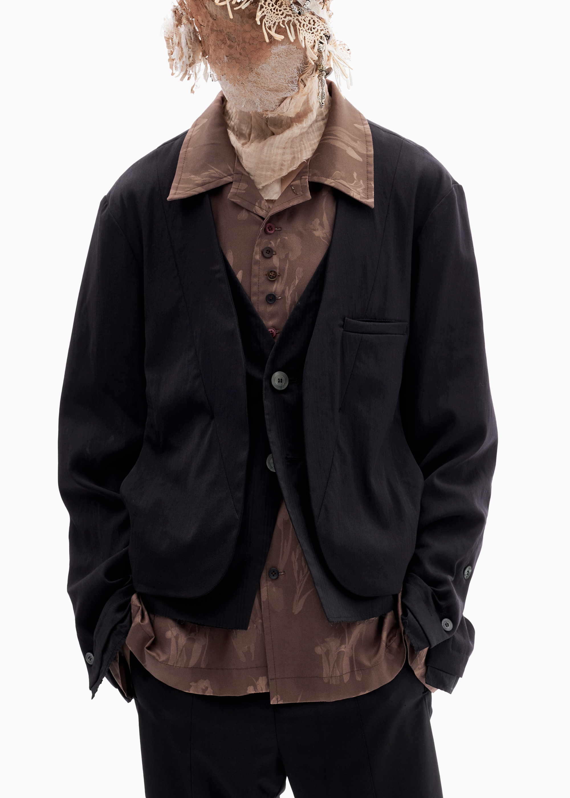 ETHOSENS(エトセンス) 22SS COLLARLESS BLOUSON 安い専門店 - dcsh.xoc