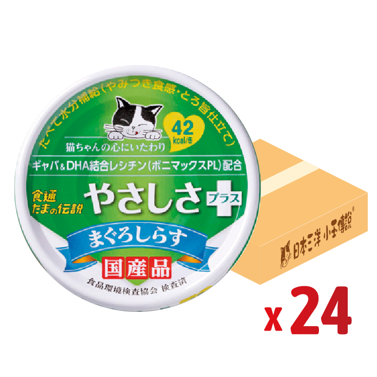 【原箱優惠】日本三洋 小玉傳說®丨GABA 心靈健康配方 吞拿＋魩仔魚 70g (SY-0998-24)