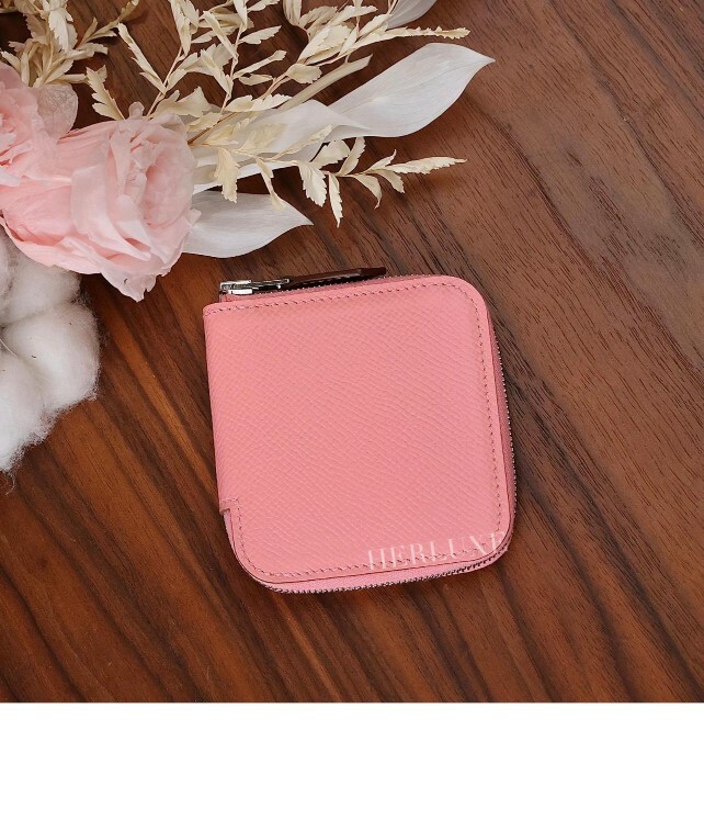 Silkin change purse 1Q rose confetti epsom