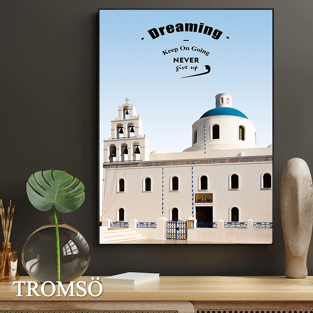 北歐生活版畫有框畫29X39-夢想希臘WA197