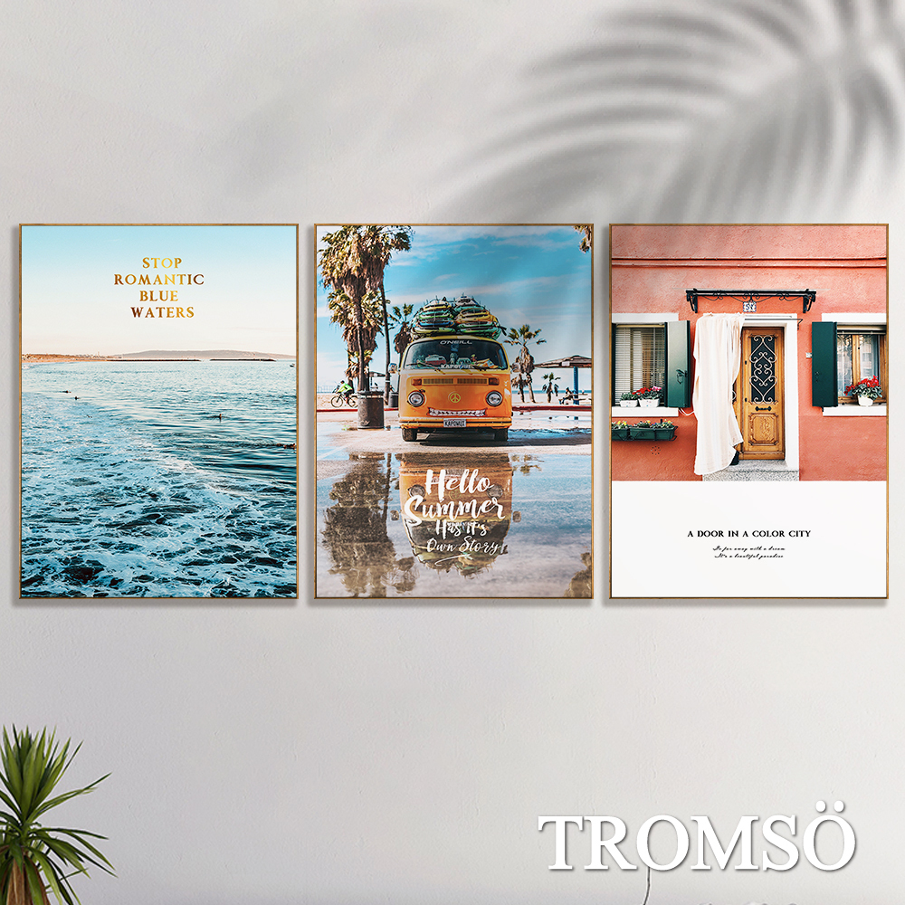 北歐生活版畫有框畫29X39-享樂夏日WA195