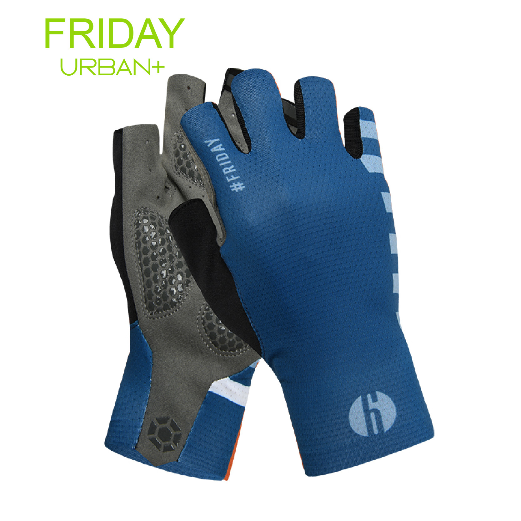 7 Days II-FRIDAY藍色-短指手套